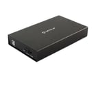 Unykach LOK 0.2 Caixa externa USB 2.0 de 3,5" - interrutor de ligar/desligar - Construção em alumínio - Preto - Unykach 233137