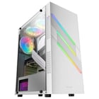 Caixa MARS GAMING MC-U3 ATX CASE, ARGB FRONT, 12CM ARGB FAN, GLASS, ARGB CABLE, WHITE - Mars Gaming MCU3W