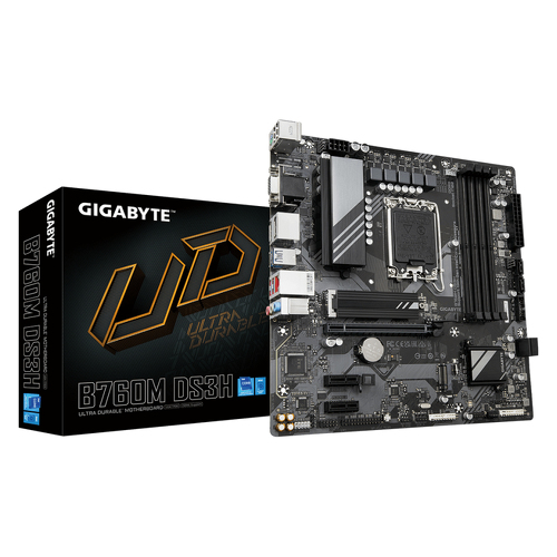 GIGABYTE MB B760M DS3H LGA1700 4DDR5 128GB VGA HDMI 2DP MICRO ATX - Gigabyte B760MDS3HG10