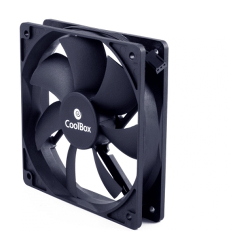 Ventoinha auxiliar Coolbox 120MM - Ligação de 3 pinos - Velocidade 1500RPM - Cor preta - Coolbox 298512