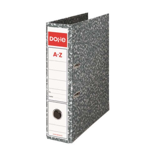Dohe Marmorizado A4 Natural - Lombada 70mm - Papel sobre cartão com papel impresso - Protectores de bordos metálicos - Bordos e colas de alta qualidade - Cor: Cinzento Marmorizado - Dohe DO09106