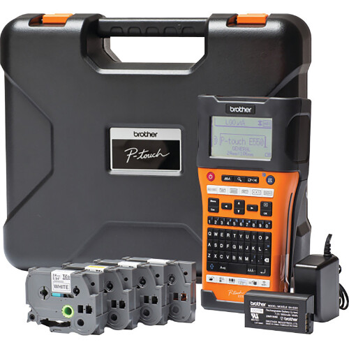 Rotuladora eletrónica portátil profissional com conexão ao PC e WiFi para eletricistas e instaladores - Brother PT-E550WSP