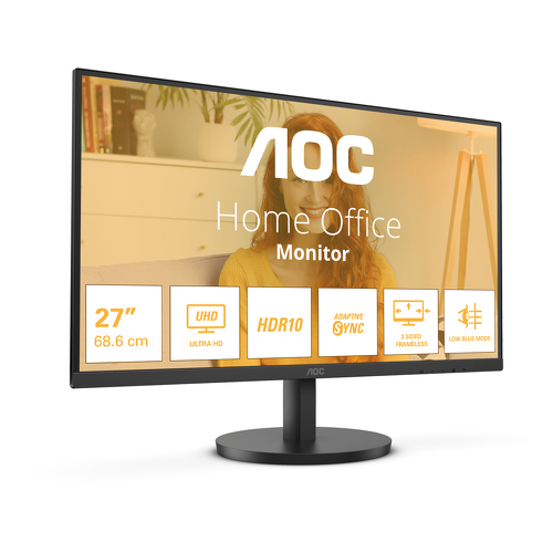 AOC MONITOR VA 27" 16:9 4K UHD HDMI USB COLUNAS U27B3M - AOC U27B3M
