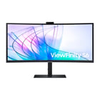 SAMSUNG MONITOR VIIEWFINITY 34" S6 S65VC UKTRA WQHD WEBCAM USBC - Samsung LS34C652VAUXEN