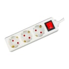 NAPOFIX EXTENSAO ELETRICA 3 TOMADAS 5M 3680W 16A 250V BRANCO - Napofix EXT3INT/50B