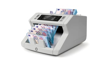 Contadora de notas Safescan 2250 - Capacidade até 300 notas - 1000 notas por minuto - Deteção de dinheiro falso - Safescan 115-0513