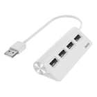 Hub HAMA 4 USB 2.0, 480 Mbit/s branco - 200120 - Hama 00200120