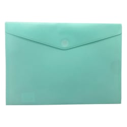 Bolsa A4 com Fecho Velcro Mate Menta Pastel 1un - Outras 1003864