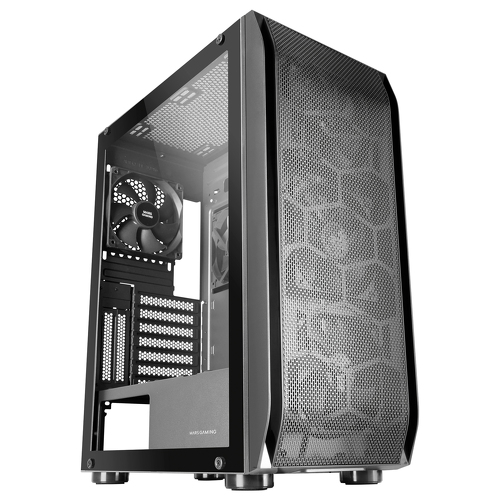 Caixa MARS GAMING MC-PRO2 E-ATX XL CASE, 5X 12CM PRO FAN, CPU FREEZER, GLASS, FRONT MESH, BLACK - Mars Gaming MCPRO2