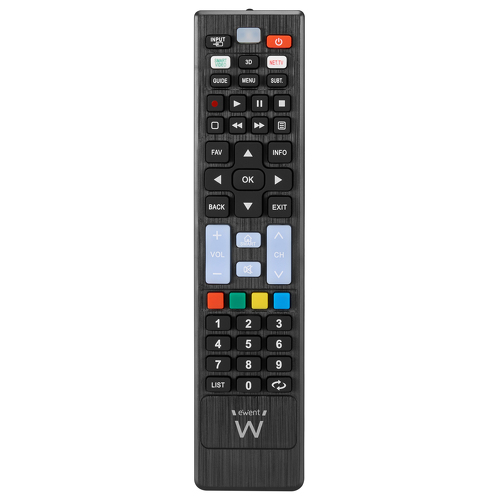 Ewent Comando à distância para televisores LG, Samsung, Sony, Hisense, TCL e Smart TVs - Ewent EW1577