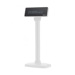 Approx Visor de Cliente VFD para TPV - Alfanumerico Fluorescente - 20 Caracteres y 2 Lineas - 3 Alturas y Rotacion 355º - Color Blanco - Approx APPVFD01WH