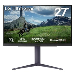 LG MONITOR NANO IPS 27" 16:9 QHD 200HZ 1MS HDMI DP USB HAS PIVOT 27GS85Q-B - LG 27GS85Q-B