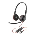 Plantronics Blackwire C3220 USB-A Sender com microfone - auricular - controlos do auricular - Preto - Plantronics 209745-104