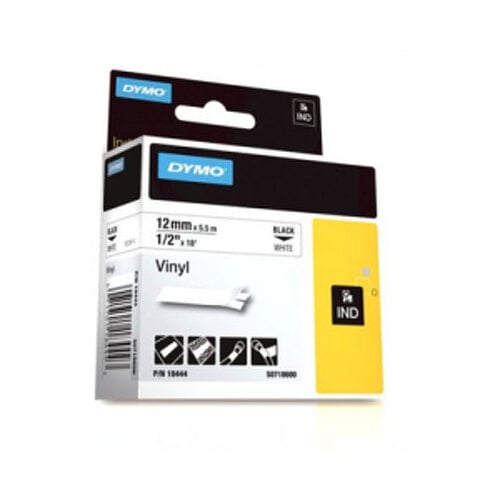 Fita Gravacao Dymo 12mmx5.5m Poliester Texto Preto / Fundo Branco - Dymo 12716959