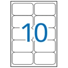 Apli Etiquetas Brancas Permanentes 99.1 x 57mm 100 folhas - APLI 205036