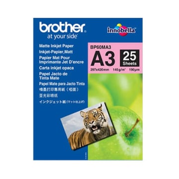 Papel BROTHER Fotográfico Mate A3 145gr 25 Folhas - Brother BROBP60MA3