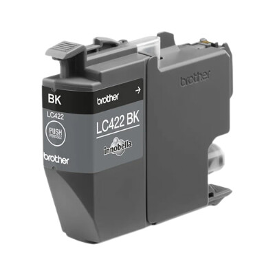 Cartucho original Brother de tinta preto Duração estimada: até 550 páginas (segundo ISO/IEC 24711) - Brother LC422BK