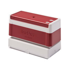 Suporte de carimbos vermelho. 6 carimbos de 40 x 90 mm - Brother PR4090R6P