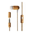Energy Sistem Auscultadores Eco CherryWood - Mini Jack - Madeira sustentável - Cabo de cânhamo - Microfone - Controlo de conversação - Cor castanha - Energy Sistem 242877