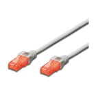 DIGITUS CHICOTE CAT6 UTP PVC 1MT CINZA - DIGITUS DK-1612-010