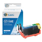 G&G HP 655 Cião/Azul Cartucho de Tinta Compatível, 14.6 ml - Tinteiro Compatível CZ110AE