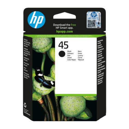 Tinteiro HP 45 Preto 51645A 42ml 930 Pág. - HP HP51645A