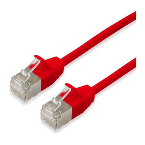 EQUIP CHICOTE CAT6A F/FTP LSZH 3MT VERMELHO - Equip 606146