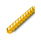 Argolas PVC Encadernar 14mm Amarelo 110 Folhas 100un - Neutral 1713022