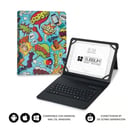 Estojo universal Subblim Keytab Pro Bluetooth 9-10,1" - Design ultrafino - Suporte ajustável - Sistema magnético - Robusto e adaptável - Sem fios - Bluetooth - Cor de banda desenhada - Subblim SUBKT5-BTTC20