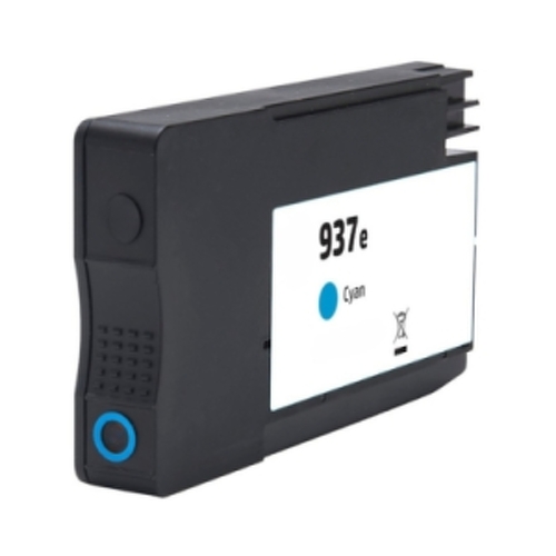 Tinteiro Pigmentado HP 937e XL Cyan Genérico - Substitui 4S6W6NE/4S6W2NE (Chip Reforçado para Atualização) - HP HI-937XLCY(PG)(PRO)