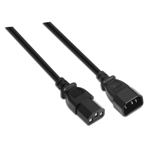 Cabo de alimentação da CPU Aisens - C13/H-C14/M - 1,5 m - 100% cobre puro AWG18 - cor preta - Aisens A132-0171