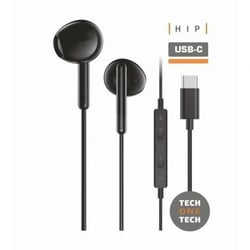 TechOneTech ear Tech Hip USB-C Altifalantes intra-aurais - Microfone incorporado - Assistente de voz - Cabo de 1,20 m - TechOneTech 268867
