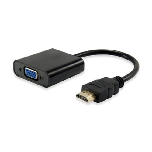 Equipar adaptador HDMI macho para VGA fêmea + conector de áudio 3,5 mm - Equip EQ11903607