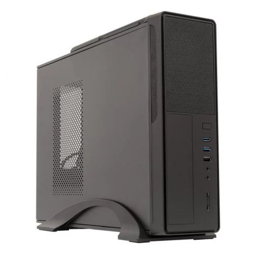 Caixa torre Unykach UK2010 ITX, MicroATX - Fonte de alimentação 450W incluída - Tamanho de disco suportado 3,5", 2,5" - USB-A 3.0/2.0 e áudio - Unykach 52084