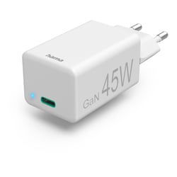 HAMA PD/QC USB-C MINI CHARGER, 45W, WHITE - 201653 - Hama 00201653