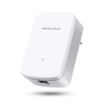 Repetidor extensor de rede WiFi Mercusys - Até 300Mbps - 1x RJ-45, Botão WPS - Mercusys 233742
