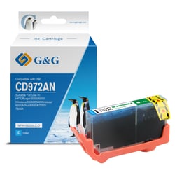 G&G HP 920XL Cião/Azul Cartucho de Tinta Compatível, 14.6 ml - Tinteiro Compatível CD972AE