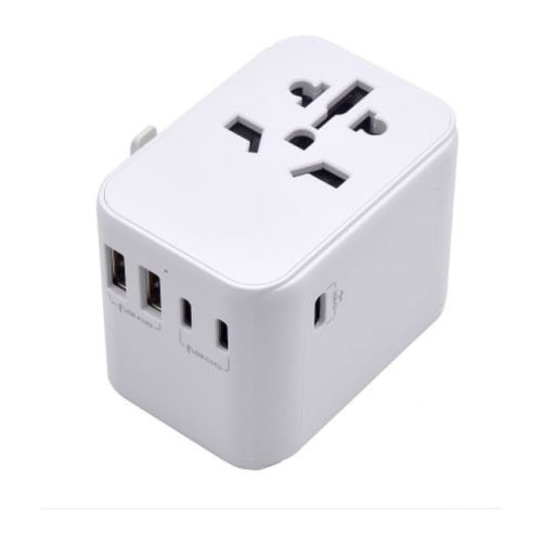 EWENT CARREGADOR KIT VIAGEM UNIVERSAL 2xUSB 3xUSB-C - Ewent EW1470