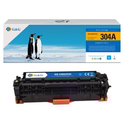 G&G Canon 718 Cião/Azul Cartucho de Toner Compatível, 2.800 Páginas - Toner Compatível 2661B002