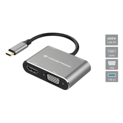 CONCEPTRONIC DONN16G 4 EM 1 USB 3.2 GEN 1 DOCKING STATION HDMI #BLACK FRIDAY - Conceptronic DONN16G