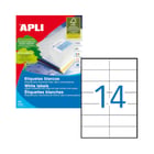 Etiquetas 105x042,4mm 100Fls A4 Apli 1400un - APLI APL01277