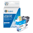 G&G Brother LC3217 Cião/Azul Cartucho de Tinta Compatível, 10 ml - Tinteiro Compatível LC3217C