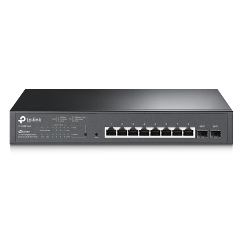 TP-Link Omada Switch Smart Gigabit JetStream - 8 portas PoE+ - 2 ranhuras SFP - Montagem em bastidor - TP-Link TL-SG2210MP