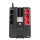 NGS Fortress Bunker UPS 600VA UPS 360W - Bateria incorporada 12V/7 - Tecnologia off-line - Função AVR - 6x Schukos - Proteção contra sobrecarga e curto-circuito - NGS FORTRESSBUNKER