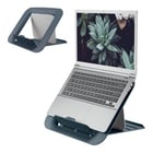 Leitz Ergo Cosy Adjustable Laptop Stand - Design ergonómico - Altura ajustável - Veludo cinzento - Leitz 222287