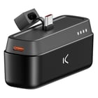 Ksix Powerbank Mini com suporte 4800mAH 10W + Cabo USB-A para USB-C - Preto - Ksix 244112