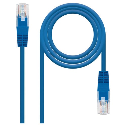 Nanocabo Patch Cord Rede RJ45 Cat.5e UTP AWG24 3m - Cor Azul - Nanocable 10.20.0103-BL