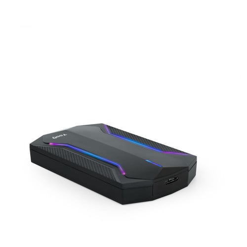 Caixa de proteção externa Tooq para jogos para 2,5? HDD/SSD - Preto - Tooq TQE-2599RGB