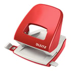 Furador 25 Folhas Leitz 5008 2.5mm c/Regua Vermelho - Leitz 5321550V