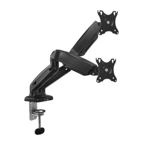 EWENT SUPORTE DE MESA PARA 2 MONITORES ATÉ 32" COM AMORTECEDOR A GAS - Ewent EW1516